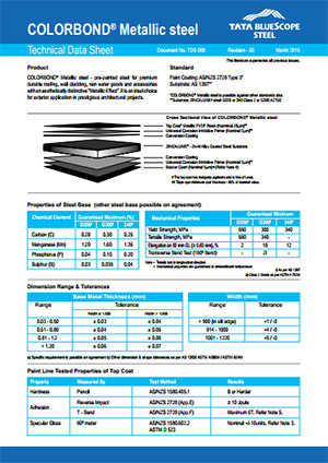 COLORBOND® Brochures - Tata BlueScope Steel