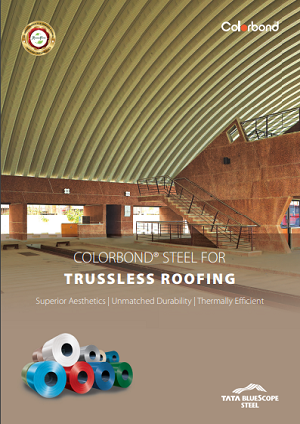 colorbond steel trusless roofing